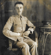 WW1 / Inter War Real Photo Postcard British Soldier Somerset Light Infantry