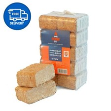 Briquettes Firewood Heat Logs Kiln Dried Ruf Blocks Fire Logs - 10 Blocks