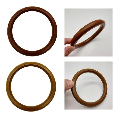 Round bag handle wooden - handle,