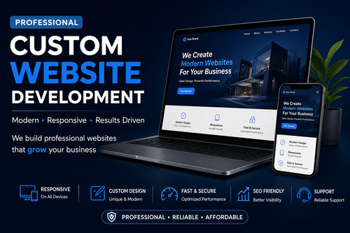 Professional custom website - custom,