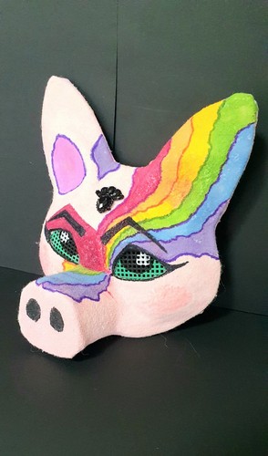 Costume mask rainbow - costume, mask.