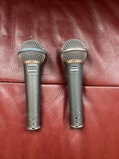 2 Shure Beta 58a Dynamic Microphone