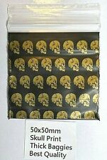 100 xSKULL Small Plastic zip
