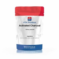 Activated Charcoal 600mg capsules VITAPHARMA