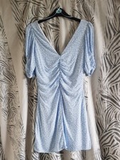 Zara Light Blue Dress Polka