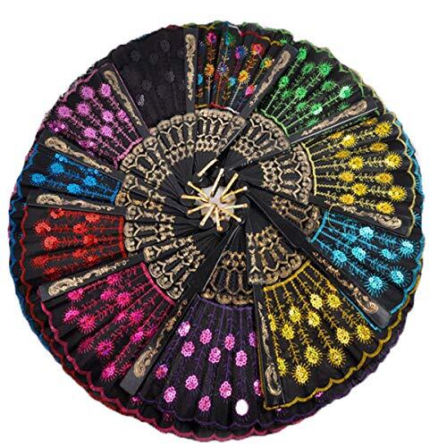 Pcs peacock folding hand - 10,