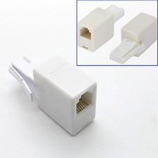 RJ11 to BT Plug Adaptor - Connect ADSL DSL Cable to BT Telephone Phone Socket