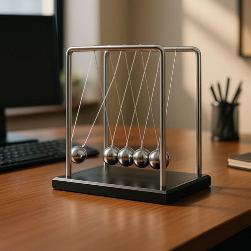Large newtons cradle - large, balance