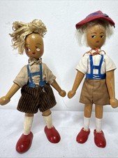 Polish Wooden Peg Dolls 1960s