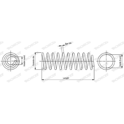 Coil spring for - (single),