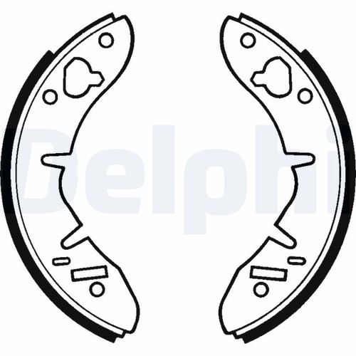 Front brake shoe set - front, delphi