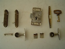 Vintage 1950's wardrobe furniture and Lock with Key - Rare to find items