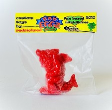 Custom 2010 RedRichRed ZYGOSHARK Bad Eggz Bunch 2” Monochromatic Minifigure RED