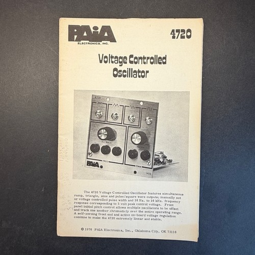 Vintage paia electronics inc - vintage,