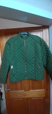 Gents 1XL  Quilted Jacket.Dark Green  With Contrasting Trim .