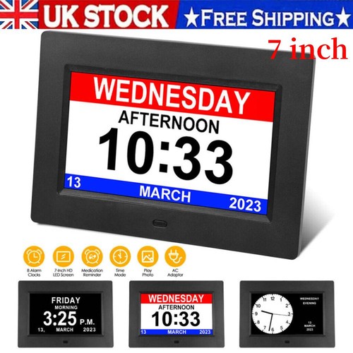 Dementia clock with day - dementia,