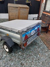 Car Trailer  With Extendable Height Sides For Camping Car Boots Tip Runs Ect