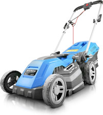 15'' / 38Cm 1600W Electric Lawnmower with Rear Roller, Mulching Feature, 40 Litr