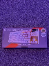 SteelSeries Apex Pro TKL Gen 3 White UK Gaming Keyboard Excellent Condition🔥
