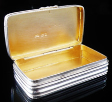 Sterling Silver Snuff Box, Chester Hallmarked Antique 1900, Montague Friedlander