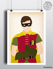 ROBIN (Burt Ward) - Minimalist Movie Poster Posteritty Minimal Batman TV 1960's