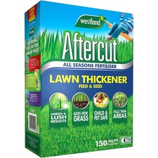 Aftercut Lawn Thickener 150m squ Grass Seed Lawn Feed Luscious Garden Safe