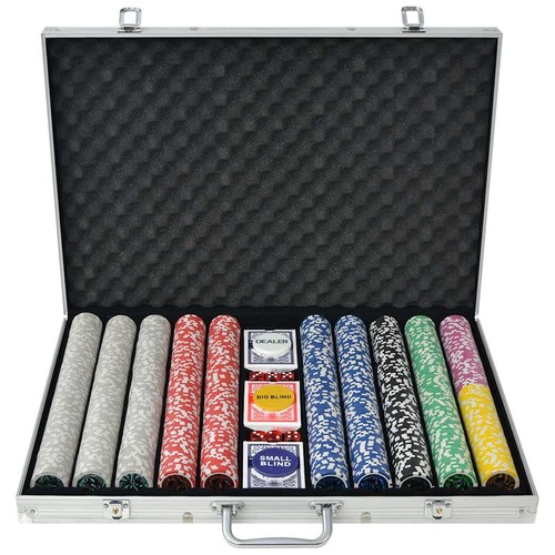 Poker set with 500 1000 - poker,