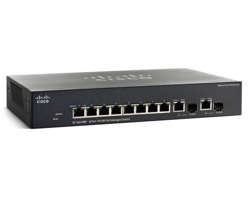 Cisco sf302 08pp port poe - sf302-08pp, poe+