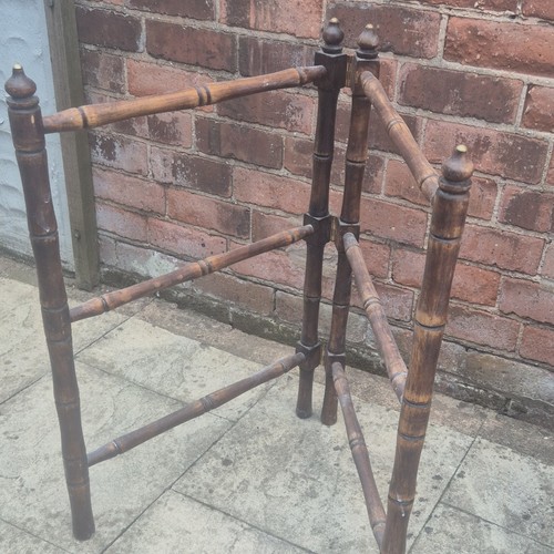 Wooden freestanding towel rack - wooden,