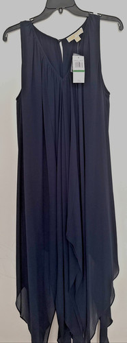 Michael kors navy blue - blue, chiffon