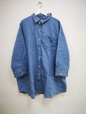 Boohoo Plus Oversized Denim Shirt Dress 