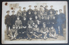 WW1 RPPC MILITARY INTERESTING GROUP ALLIED SOLDIERS ACCORDION VIOLIN UNIFORMS ?