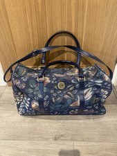 Vintage 1980s Carlton International Floral Tapestry Carpet Bag Weekend Hold All