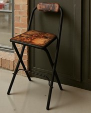 Foldaway Industrial Halloween Goth Bar Stool Bar Chair. Redesigned ❤️