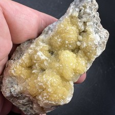 Golden Stilbite Crystals On Matrix Iceland Mineral Specimen 114g