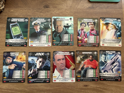 007 spy cards james bond - cards, 10