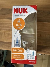 NUK First Choice Baby Bottle 0-6 Months Temperature Control 150ml