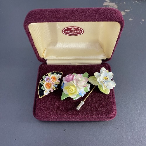 Royal albert floral pin - royal,