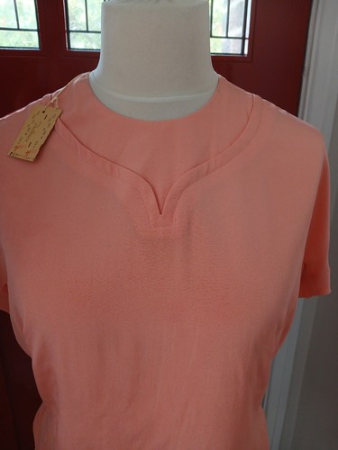 1940s deadstock pink blouse - 1940s,