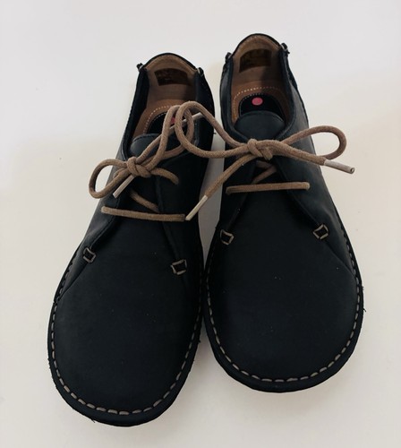 Clark leather black janey - black,