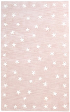 Nursery Rug Handmade Pink Star