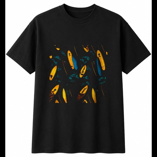 Surfboard torn retro mens - torn,