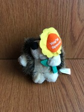 SMALL SOFT TOY PLUSH "YOU'RE SPECIAL" VERY CUTE LITTLE GREY HEDGEHOG