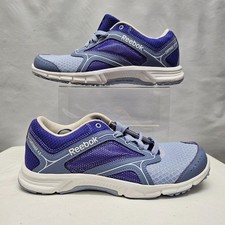 Ladies REEBOK Carthage Running Lace Up Trainers/Shoes Purple/Blue UK 6 CG G35