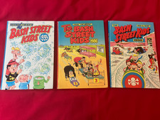 Collection of 4 Vintage UK THE BASH STREET KIDS (from the The Beano) Annuals