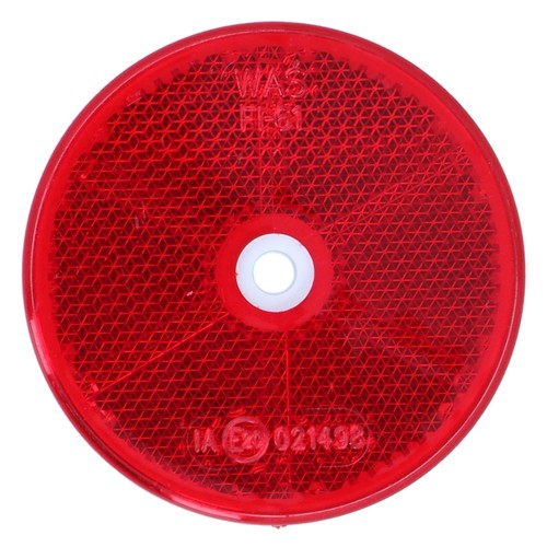 Red round circular reflectors - circular,
