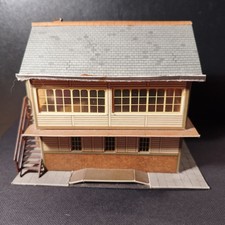 Signal Box. Superquick 00 Gauge. Built Card Kit. 