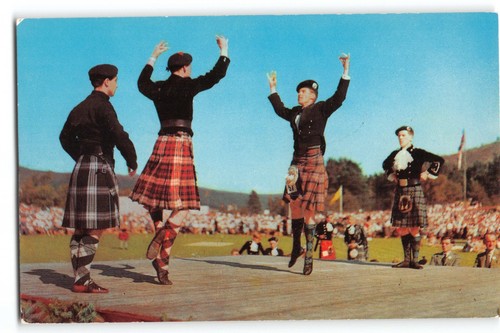 Postcard highland dancers - postcard,