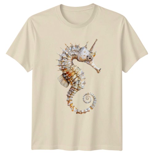 Artistic seahorse shirt - artistic,