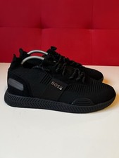 HUGO BOSS Black Knit Trainers